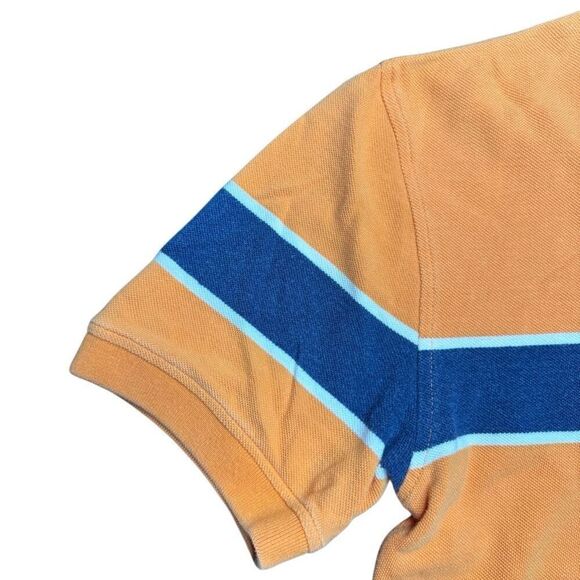 Vintage Tommy Hilfiger V Neck Orange Short Sleeve Knit T Shirt Mens XL 2004 Y2K - Picture 2 of 10